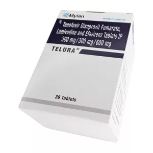 Тенофовир + Ламивудин + Эфавиренз (Telura/Tenolam E) 300мг/300мг/600мг табл. №30