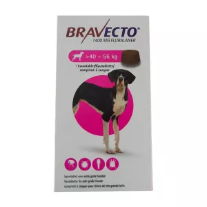 Бравекто для собак 40 - 56 кг ГЕРМАНИЯ! таблетки жевательные 1400мг (очень крупных пород) №1