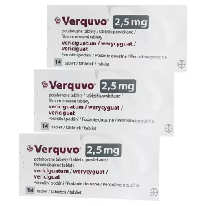 Веркуво (европейское название Адемпас 2.5) Verquvo ЕС!! Риоцигуат 2,5 мг таблетки №42