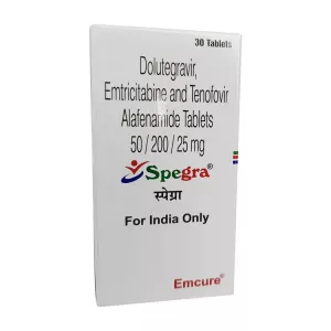 Спегра :: Spegra :: Долутегравир + Эмтрицитабин + Тенофовир алафенамид 50+200+25мг таблетки №30