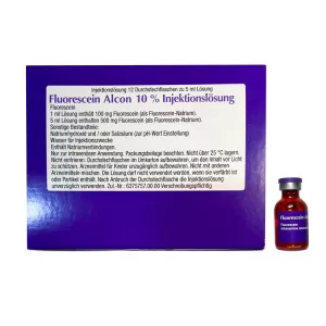 Флюоресцит (Fluorescein Alcon 10%) :: Флуоресцеин :: р-р для ин. 100мг/мл 5мл №1