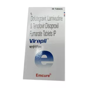 Виропил :: Viropil :: Долутегравир + тенофовир + ламивудин 50+300+300мг таблетки №30